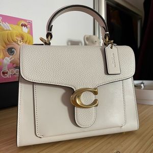 NEW Coach Tabby Top Handle 20, Chalk Discontinued